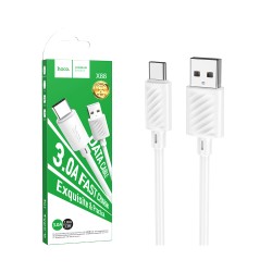 Hoco Charging Cable X88 Gratified 3A Type-C 1m White Hoco Charging Cable X88 Gratified 3A Type-C 1m White